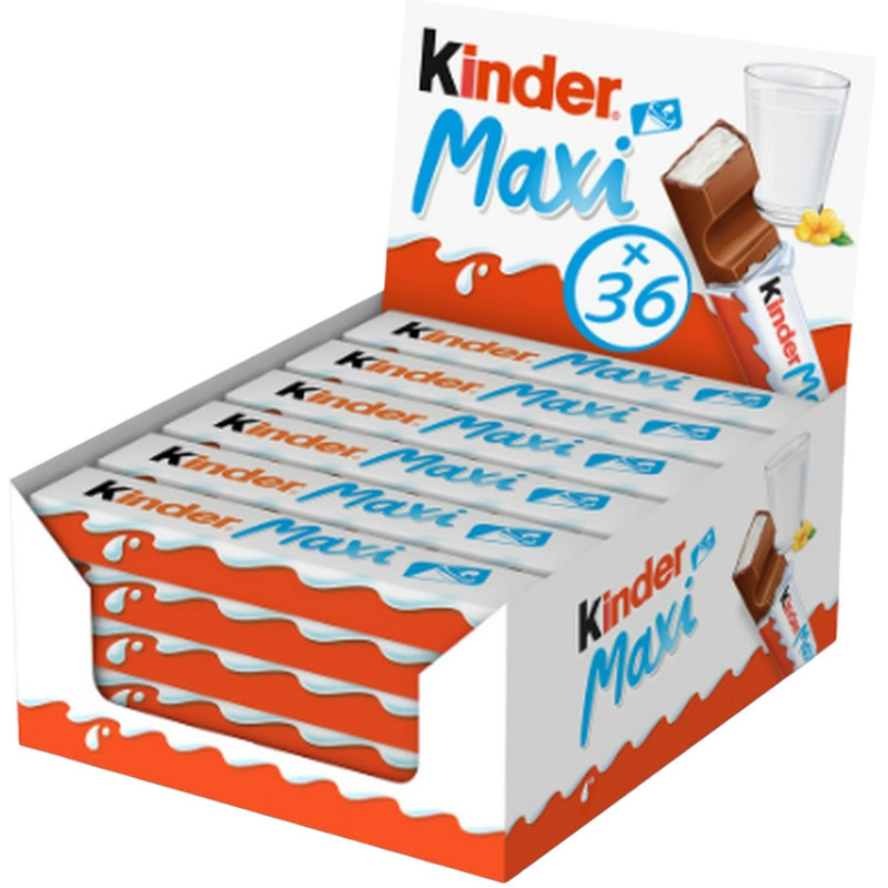 Шоколад Kinder Maxi с молочной начинкой, 21г