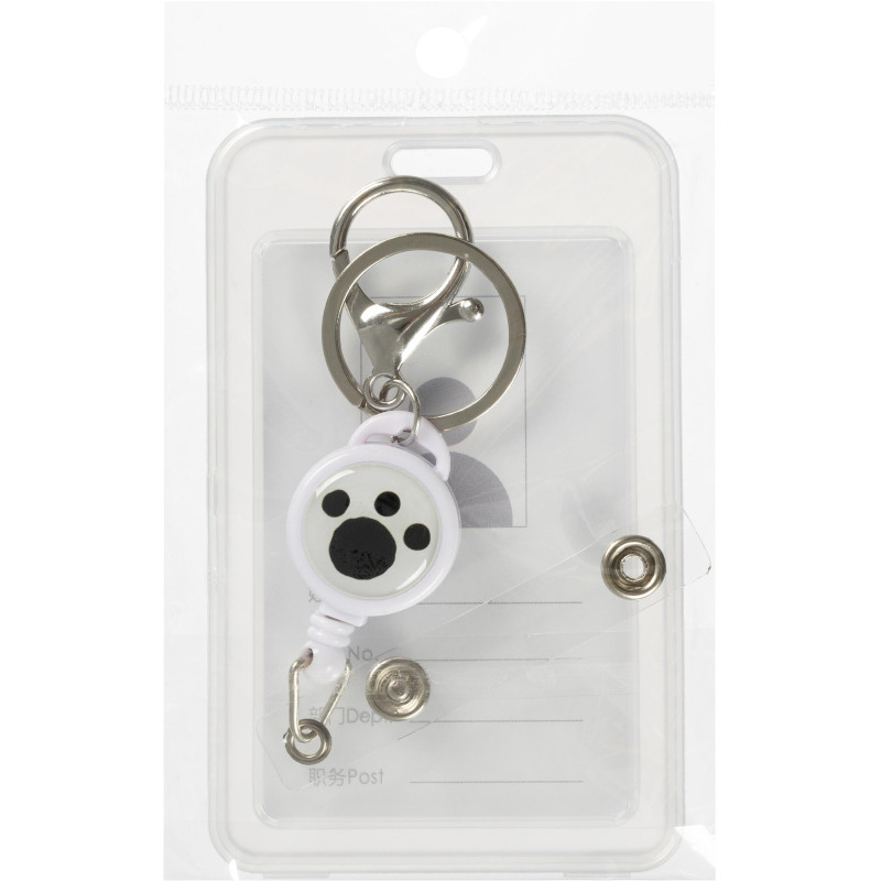 Картхолдер на рулетке с карабином Комус Класс Лапка, трос 45 см