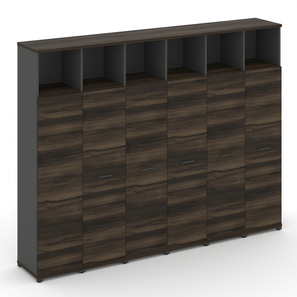 Concept Шкаф 6 узких секций, 5 ниш CN.STU-566 A Дуб Мали/Антрацит/Металл Антрацит 2500*420*1922 Concept Шкаф 6 узких секций, 5 ниш CN.STU-566 A Дуб Мали/Антрацит/Металл Антрацит 2500*420*1922