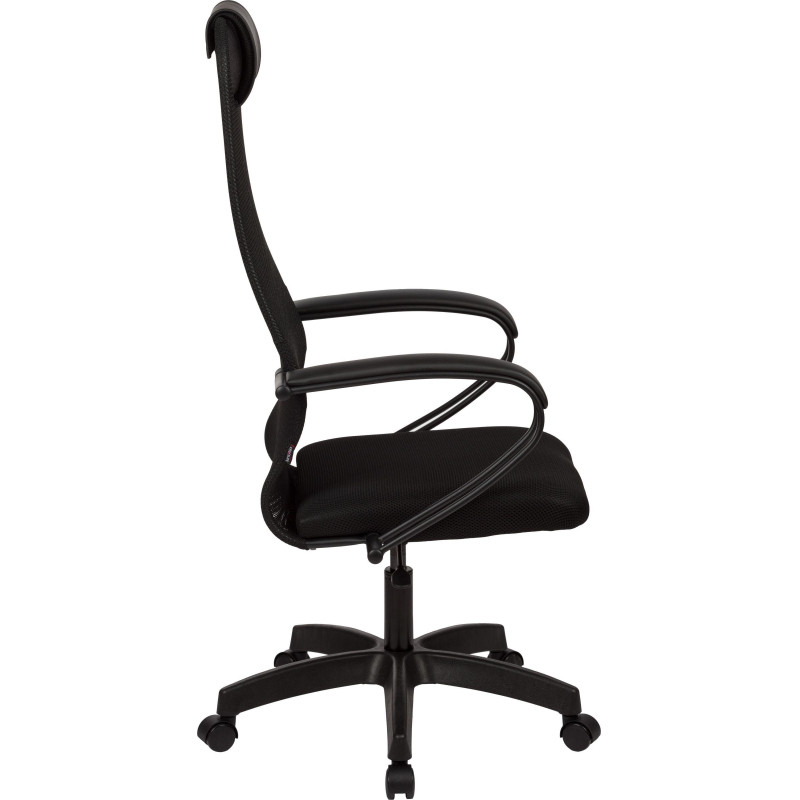 Кресло 0MX_МТ_EChair 675 TTW сетка/ткань черный пластик