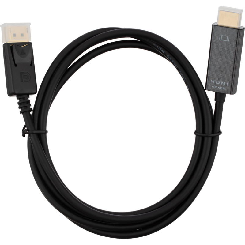 Кабель DisplayPort-HDMI 4K M/M, 1.8м, чер (OAVDC010)