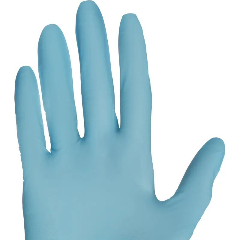 Перчатки нитрил., нестер., н/о, голубой Benovy (XL) 100пар/уп