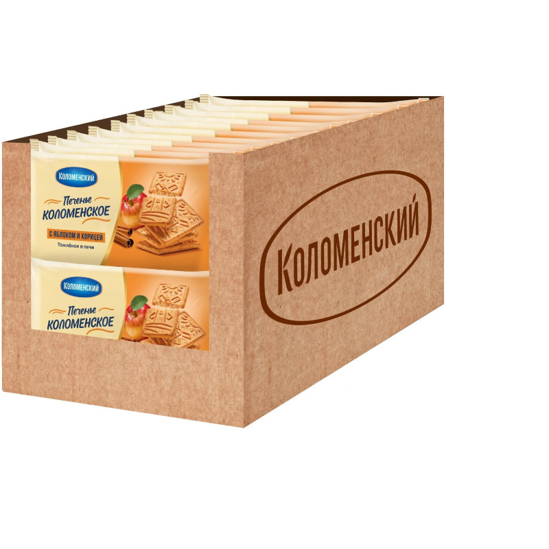 Печенье Коломенское яблоко-корица 120г 22шт/уп