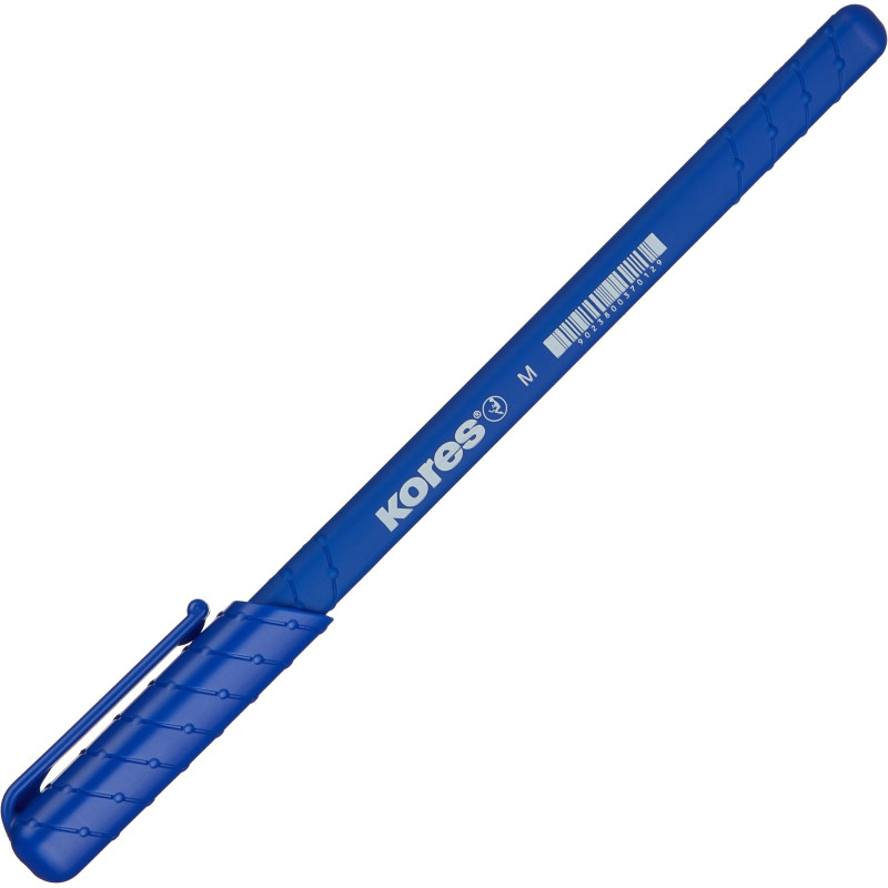 Ручка шариковая неавтомат. KORES K0R-M SuperSlide 0,5син,масл,рез.кор