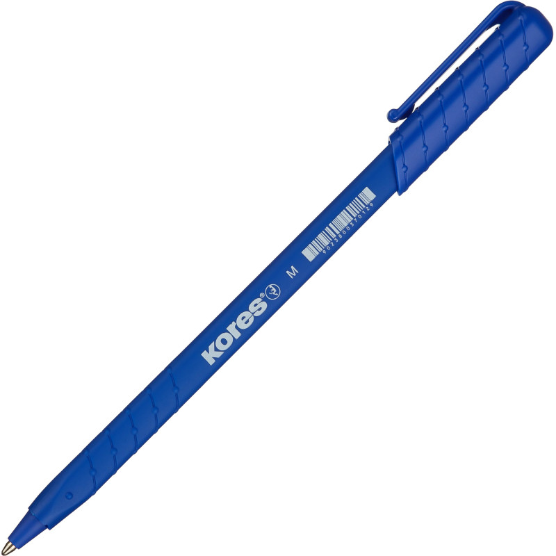 Ручка шариковая неавтомат. KORES K0R-M SuperSlide 0,5син,масл,рез.кор