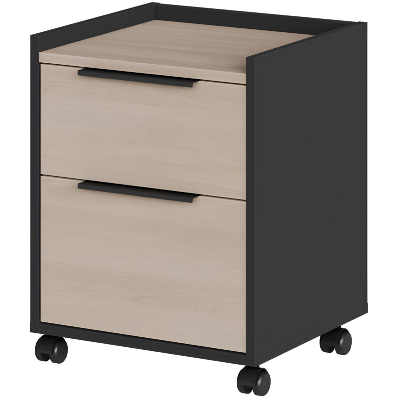 Тумба мобильная К-Loft 241T003 дуб скандин./графит