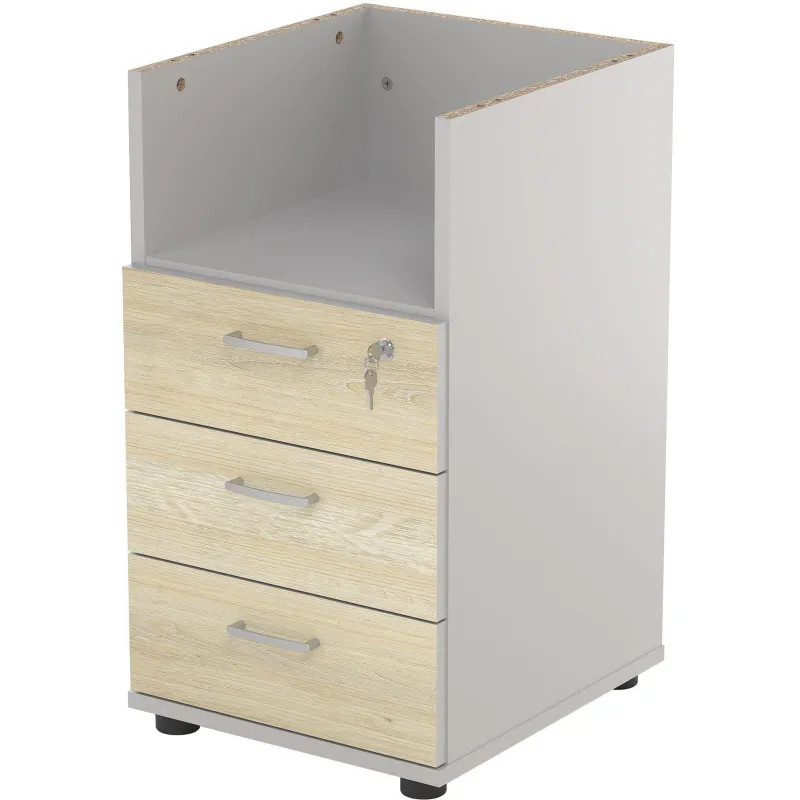 Тумба Easy St приставная 3 ящ. D 061.216_19490 светлый дуб/серый
