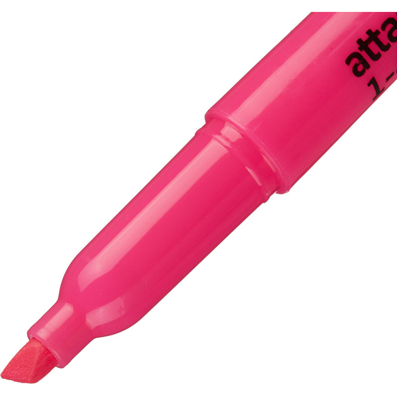 Маркер текстовыделитель розовый 1-3,9мм Attache