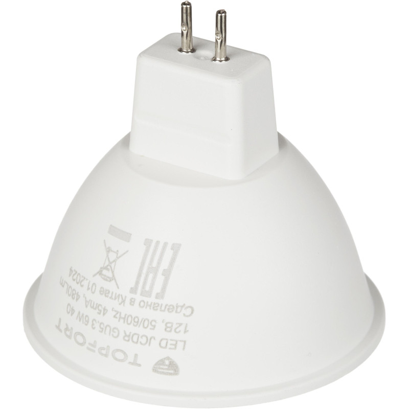 Лампа светодиодная Topfort GU5.3 12V 6W 4000K