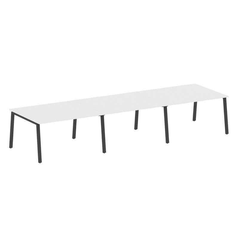 Metal System Переговорный стол (3 столешницы) на А-образном м/к БА.ПРГ-3.3 Белый/Металл Антрацит 420 Metal System Переговорный стол (3 столешницы) на А-образном м/к БА.ПРГ-3.3 Белый/Металл Антрацит 420