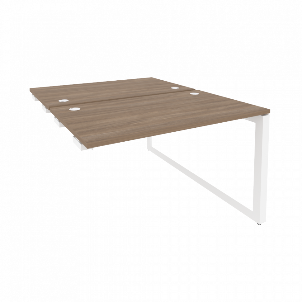 Onix Стол-приставка двойной на О-образном м/к к опорым элем. O.MO-D.SPR-2.7 Дуб Аризона/Металл Белый Onix Стол-приставка двойной на О-образном м/к к опорым элем. O.MO-D.SPR-2.7 Дуб Аризона/Металл Белый