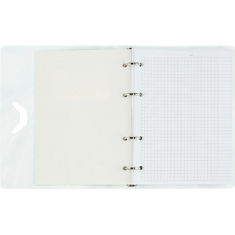 Бизнес-тетрадь А5,120л кольц/смен.бл,кл.Attache Selection Fluid Серо-Голуб