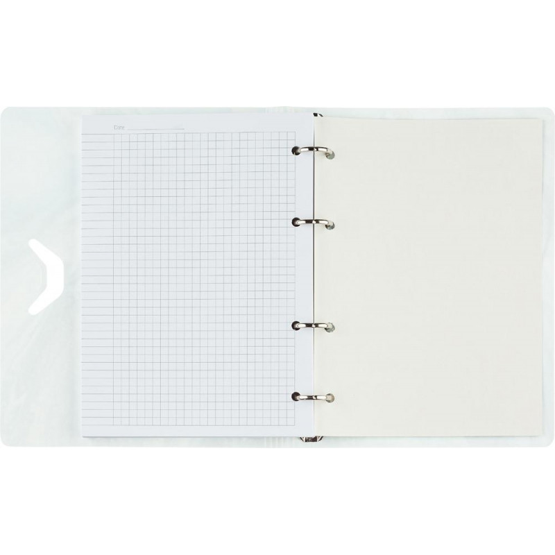 Бизнес-тетрадь А5,120л кольц/смен.бл,кл.Attache Selection Fluid Серо-Голуб