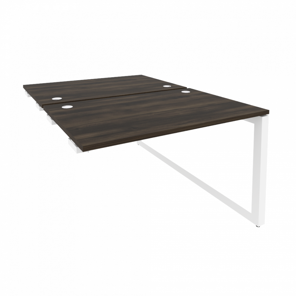 Onix Стол-приставка двойной на О-образном м/к к опорым элем. O.MO-D.SPR-2.8 Дуб Мали/Металл Белый 11