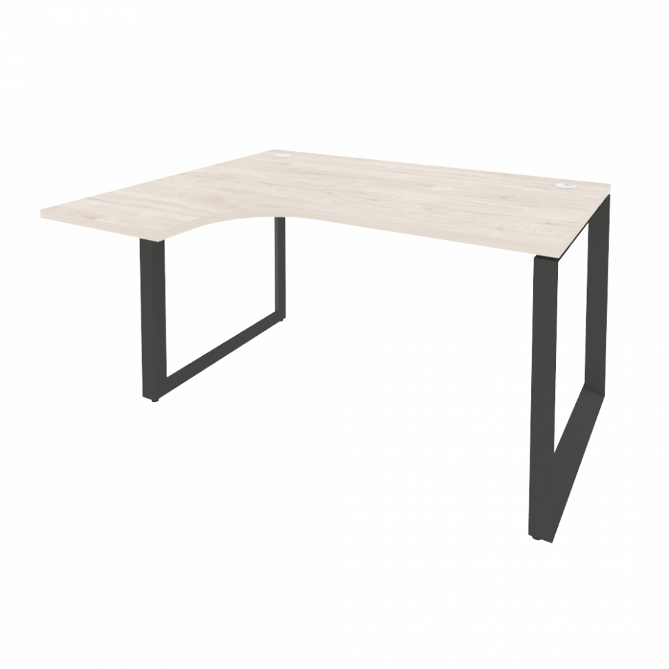 Onix Стол эргономичный левый на О-образном м/к O.MO-SA-3 (L) Денвер Светлый/Металл Антрацит 1380*118 Onix Стол эргономичный левый на О-образном м/к O.MO-SA-3 (L) Денвер Светлый/Металл Антрацит 1380*118