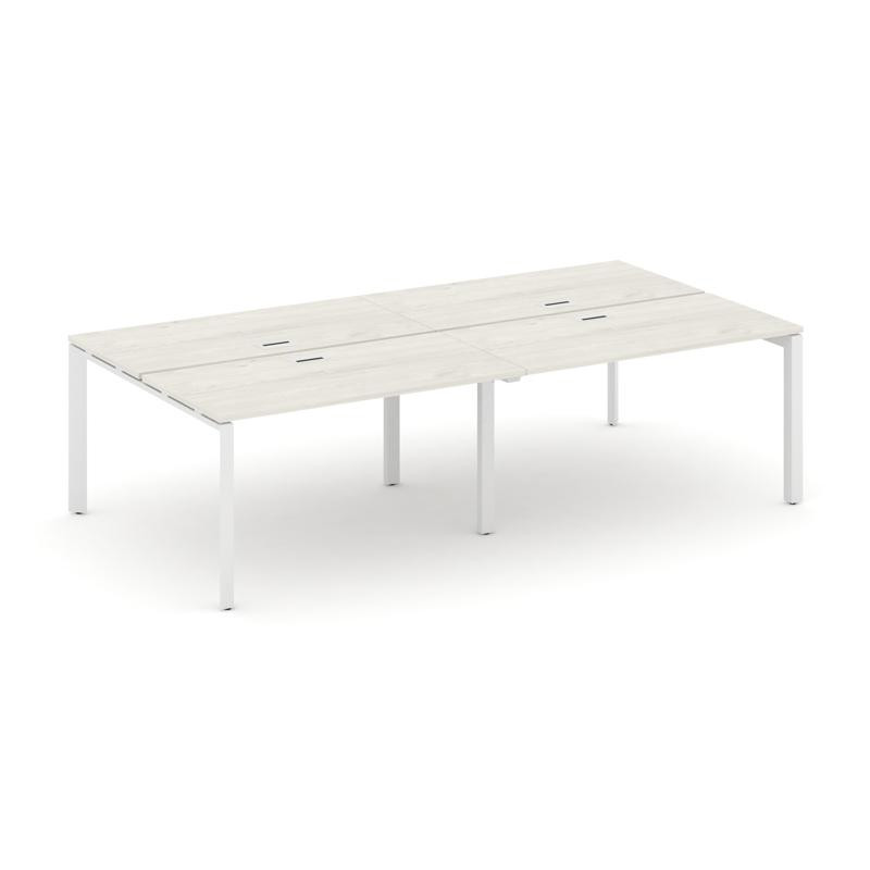 Style Project Рабочая станция двухсторонняя SN-59P.DRS-052 Дуб Наварра/Металл Белый/Белый Заглушка 2