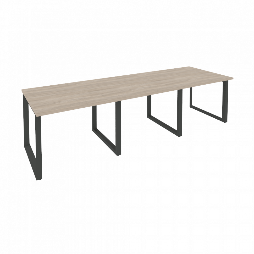 Onix Стол переговорный O.MO-PRG-3.1 Дуб Аттик/Металл Антрацит 2940*980*750