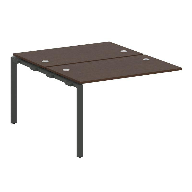 Metal System Проходной элемент рабочей станции на П-образном м/к БП.ПРС-СП-2.2 Венге Цаво/Металл Ант