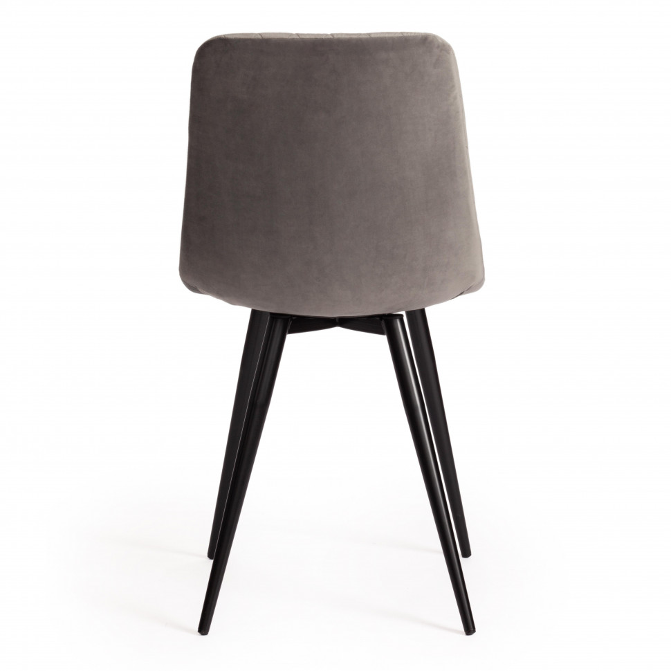 Стул CHILLY X (mod. 7096-1) / 1 шт. в упаковке ткань/металл, 45x53х88 см, высота до сиденья 50 см, серый barkhat 26/черный