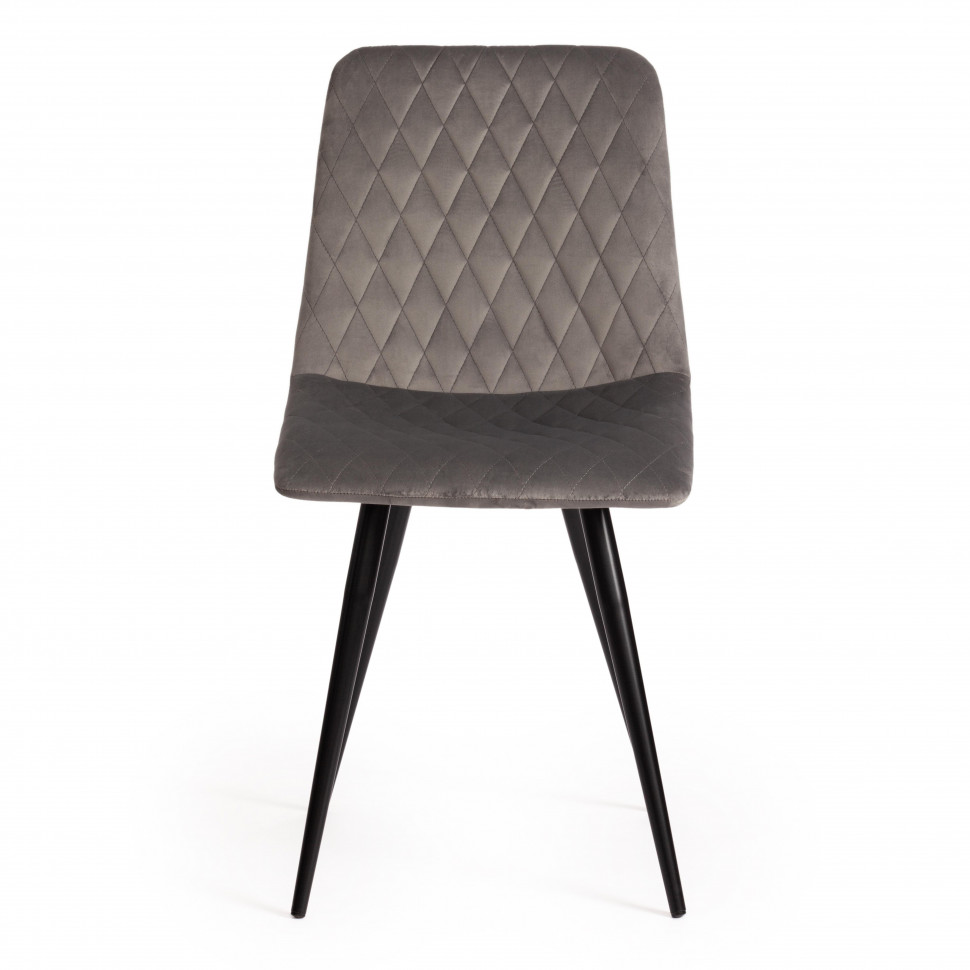 Стул CHILLY X (mod. 7096-1) / 1 шт. в упаковке ткань/металл, 45x53х88 см, высота до сиденья 50 см, серый barkhat 26/черный