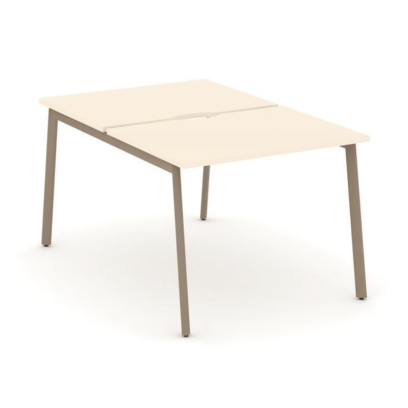 Estetica Рабочая станция 2 места ES.D.RS-2.1-VP Сатин/Металл Латте 980*1500*750 Estetica Рабочая станция 2 места ES.D.RS-2.1-VP Сатин/Металл Латте 980*1500*750