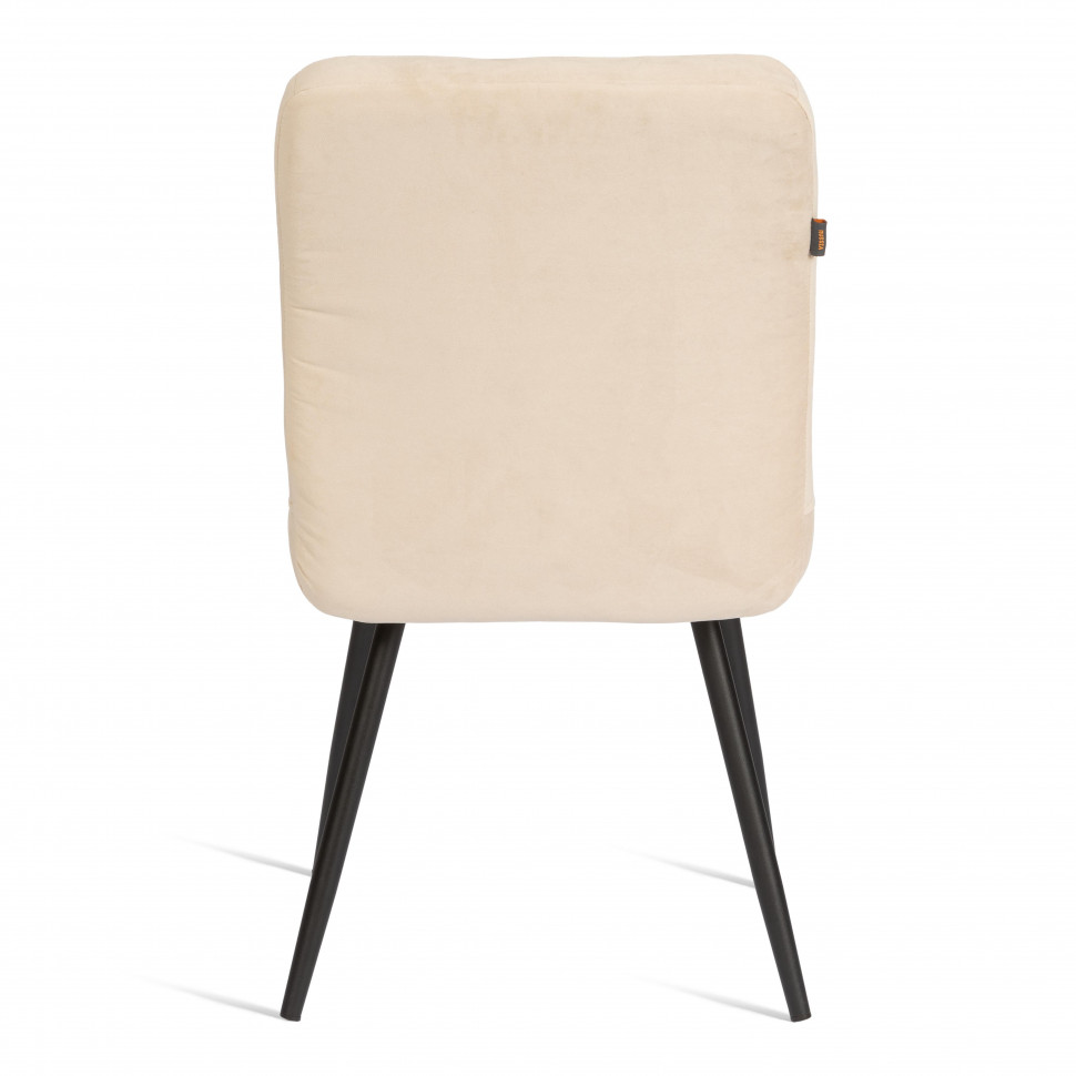 Стул обеденный Medeo велюр, 47х56х89, молочный/черный, (Porsche 2)