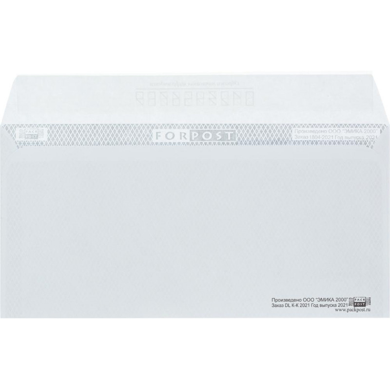 Конверт Куда-Кому E65 стрип ForPost 110х220 1000шт/кор 1804