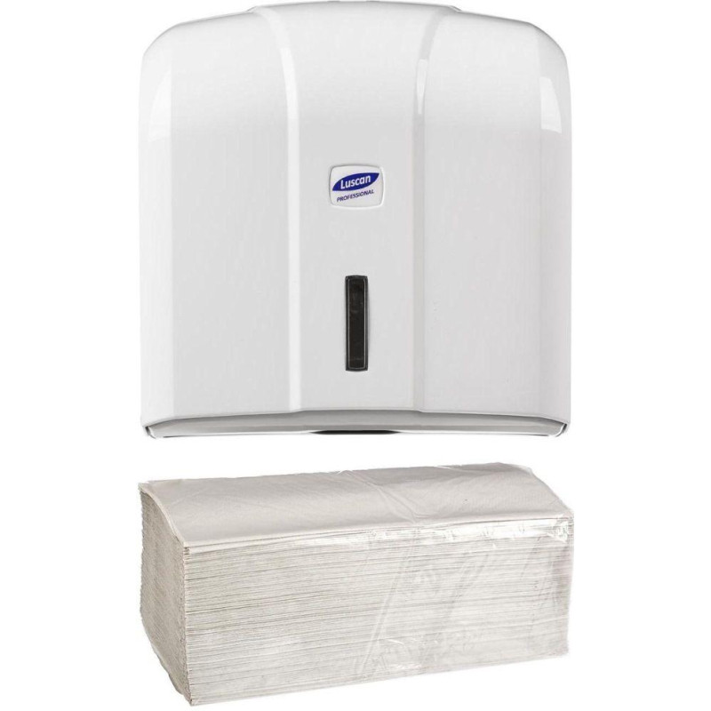 Полотенца бумажные д/дисп V-слож 1сл сер вторич 250л 20пач/уп С КЗН