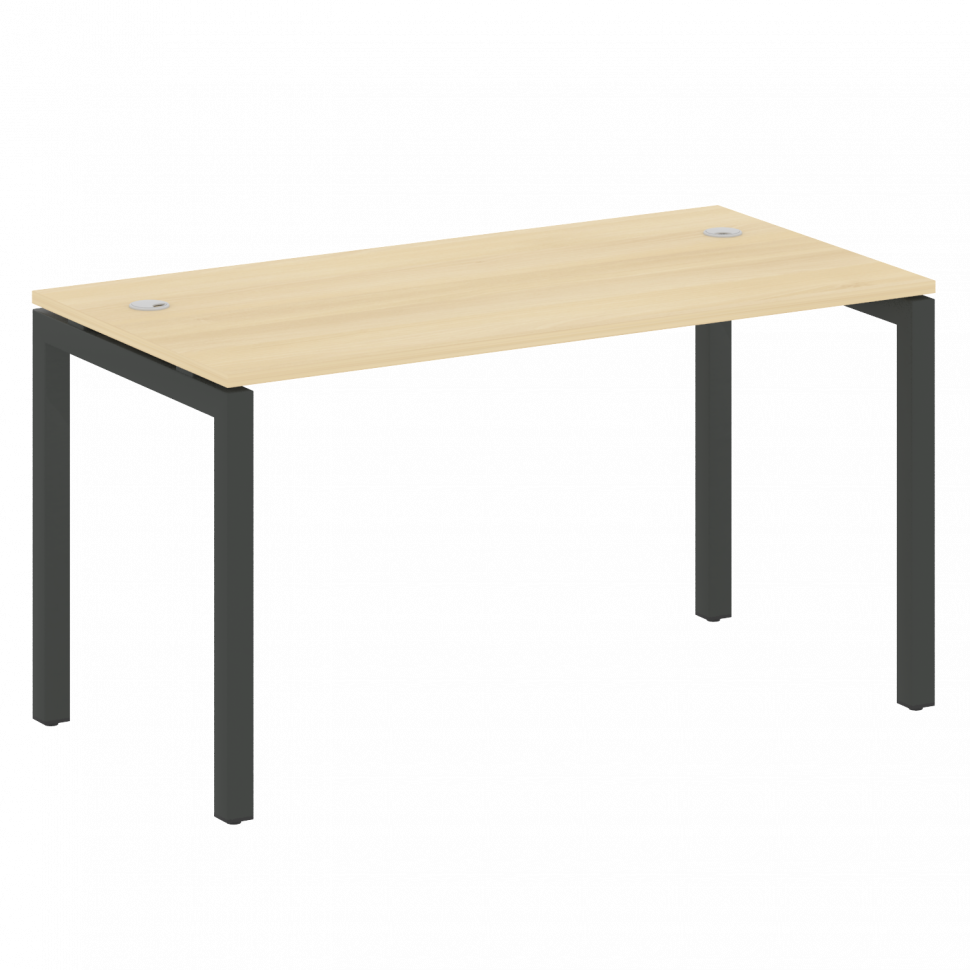 Metal System Quattro Стол письменный на П-образном м/к 50БП.СП-3 Акация Лорка/Металл Антрацит 1400*7