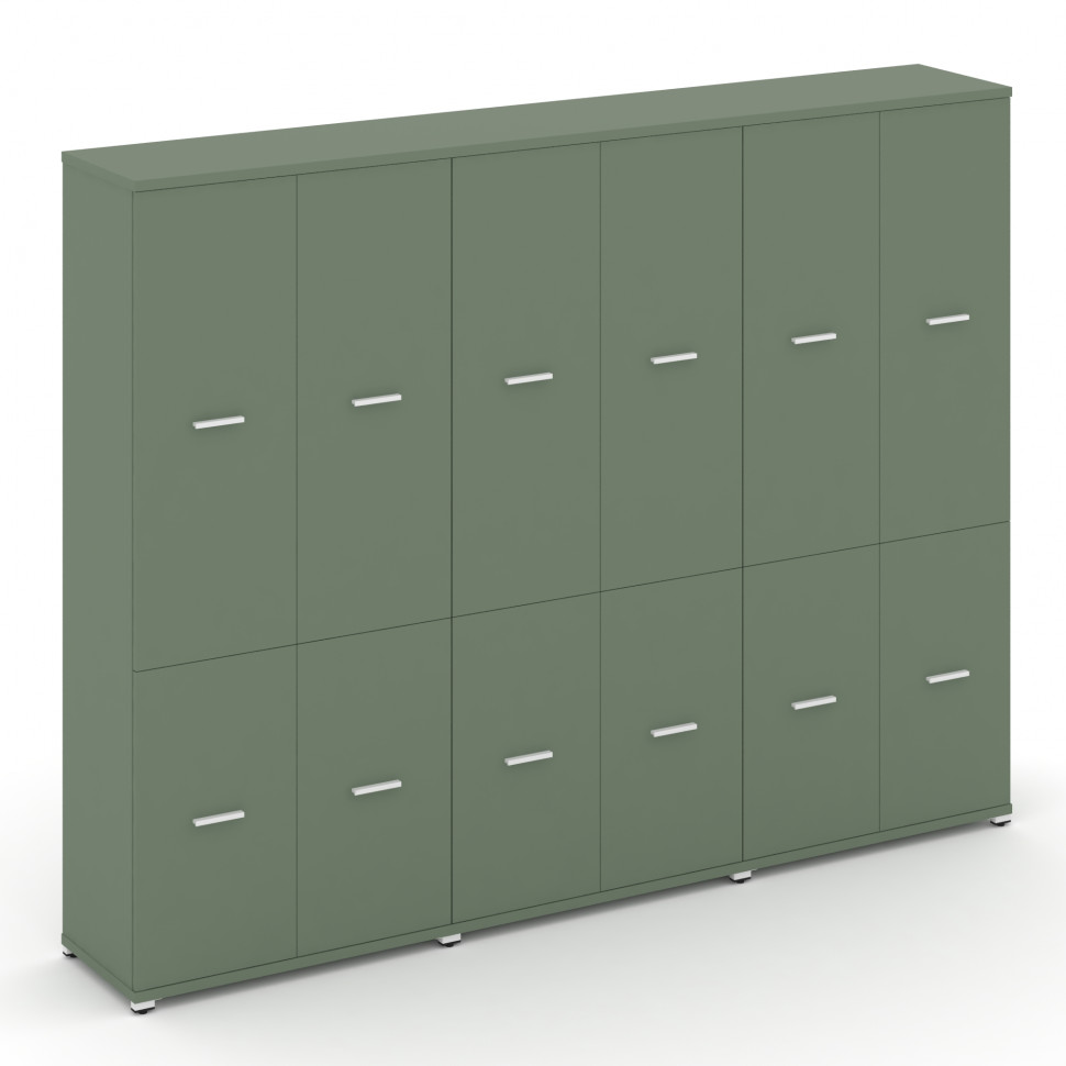 Concept Шкаф 3 широкие секции, 5 ниш CN.STS-532 W Кобо/Металл Белый 2500*420*1922