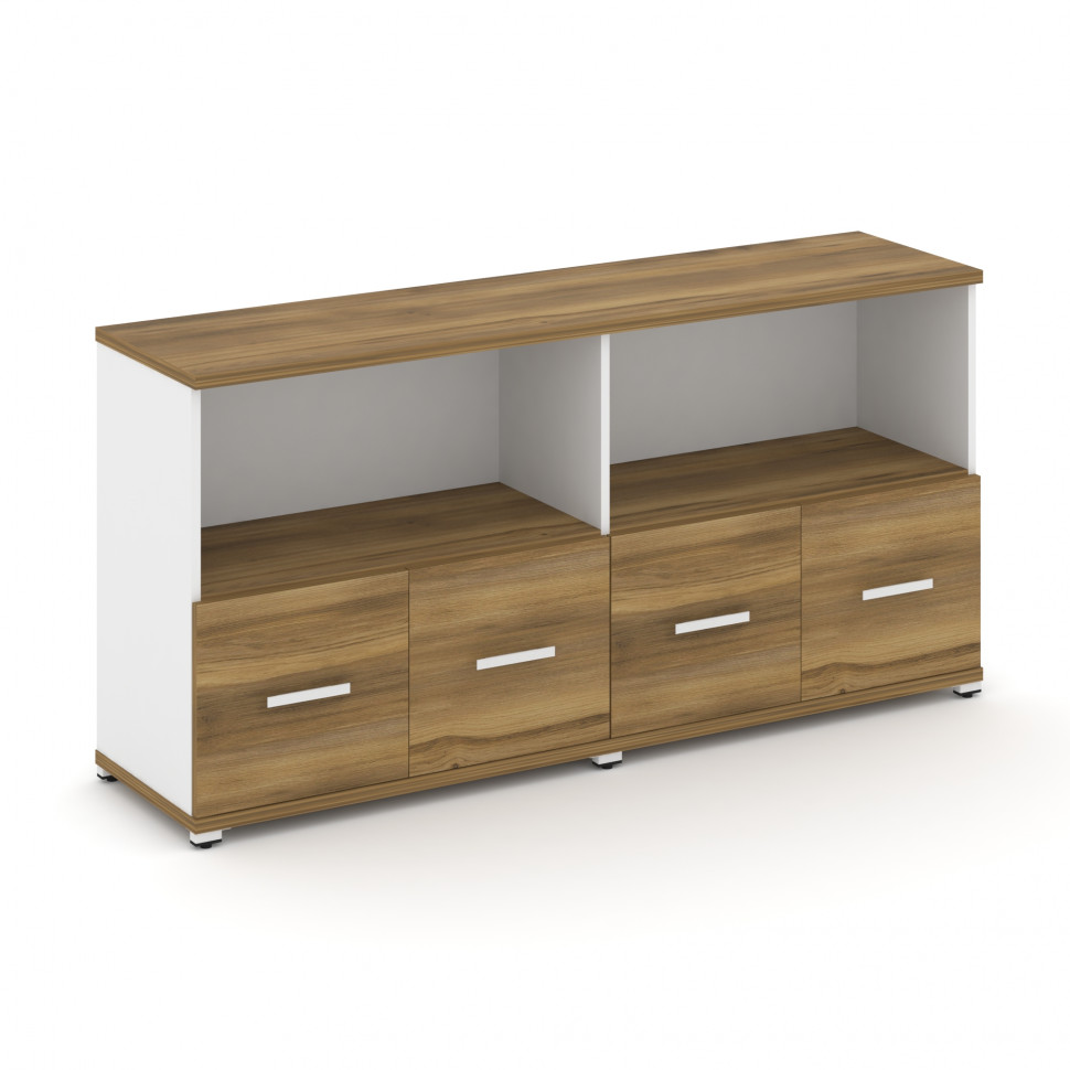 Concept Шкаф 2 широкие секции, 2 нишии CN.STS-221 W Сандал Янтарный/Белый Бриллиант/Металл Белый 166