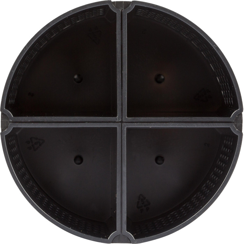 Подставка-органайзер д/канц.мелочей Attache Квартет 8отд-й вращающаяся черн