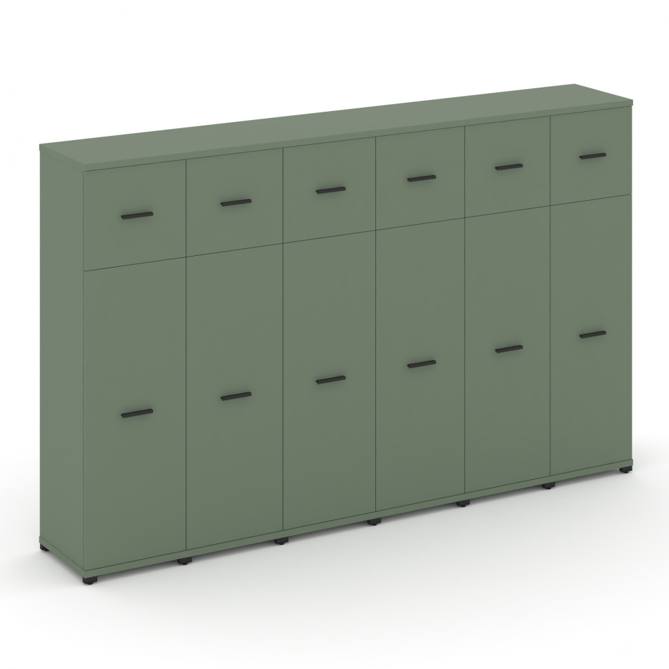 Concept Шкаф 6 узких секций, 4 ниши CN.STU-464 B Кобо/Металл Черный 2500*420*1554 Concept Шкаф 6 узких секций, 4 ниши CN.STU-464 B Кобо/Металл Черный 2500*420*1554