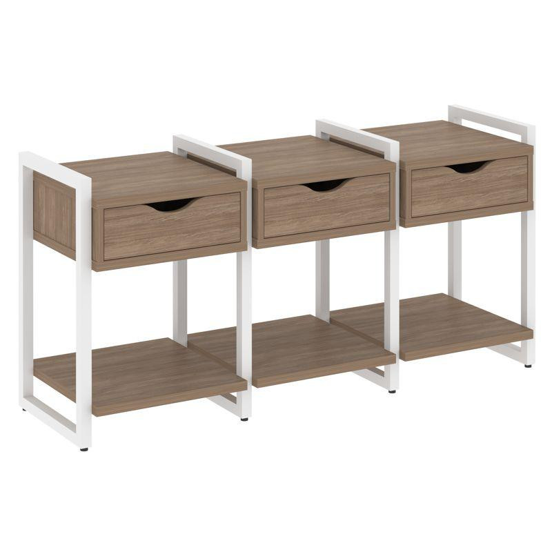 Loft Тумба на регулируемых опорах VR.L-TN-4.O Дуб Аризона/Металл Белый 1440*460*719 Loft Тумба на регулируемых опорах VR.L-TN-4.O Дуб Аризона/Металл Белый 1440*460*719