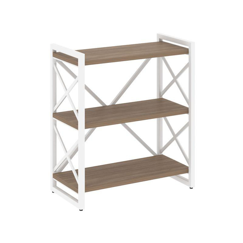 Loft Стеллаж на рег. опорах-3 полки VR.L-MST.O-3.8 Дуб Аризона/Металл Белый 800*400*910 Loft Стеллаж на рег. опорах-3 полки VR.L-MST.O-3.8 Дуб Аризона/Металл Белый 800*400*910