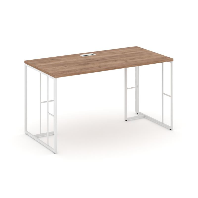 Rift Стол письменный RF.SP-003 Дуб Табак/Металл Белый 1380*600*750