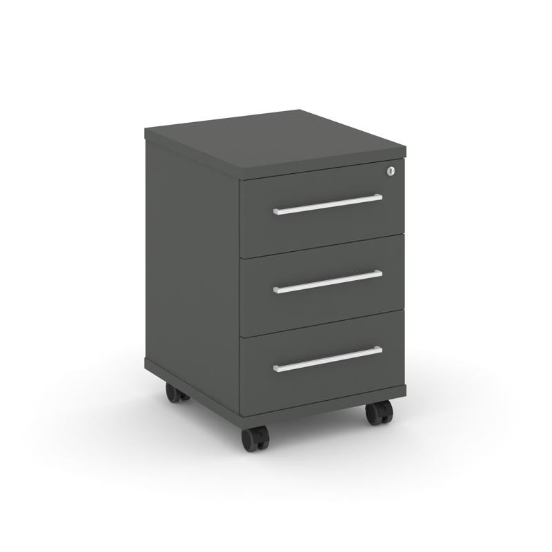 Rift Тумба мобильная усиленная RF.TM-002 Антрацит/Белый Ручки 416*460*615