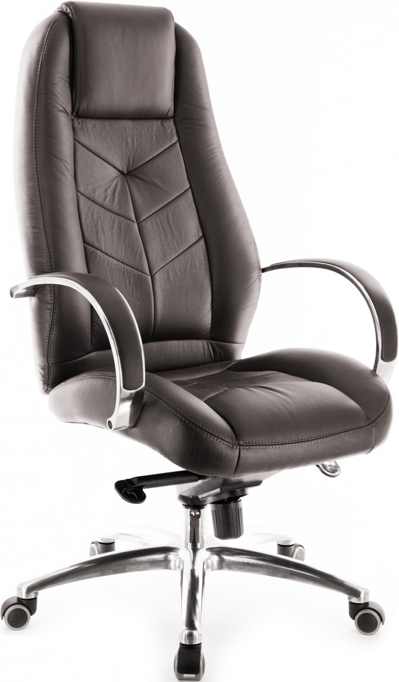 Кресло Everprof Drift Lux (Дрифт Люкс) M Кожа Коричневый