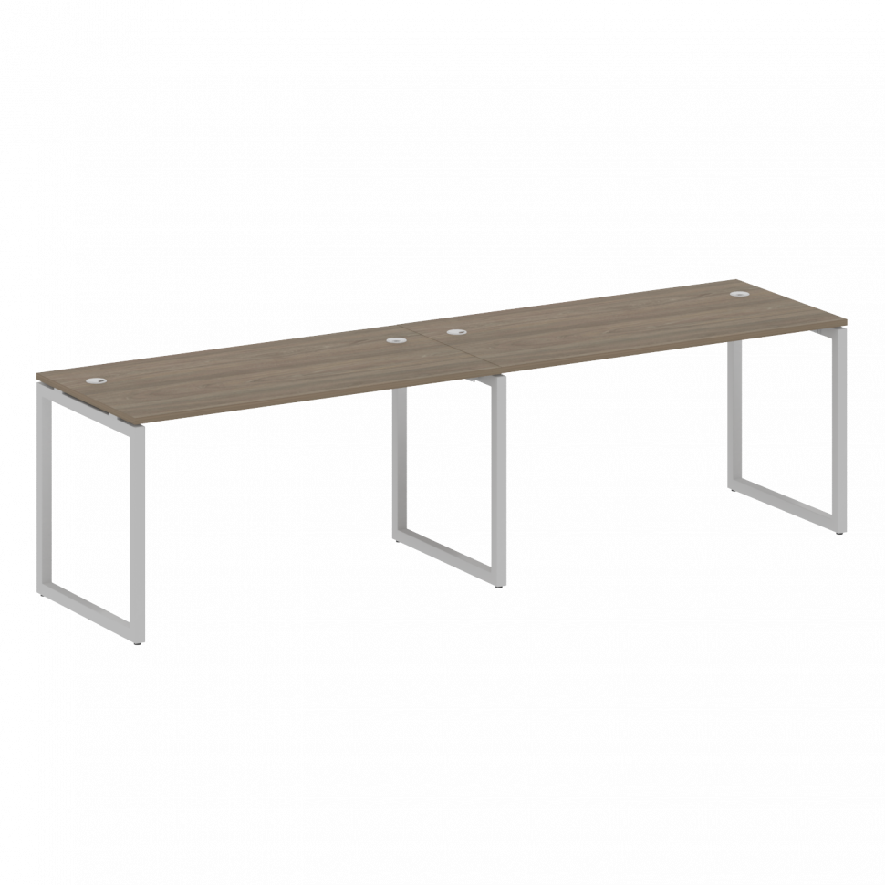 Metal System Quattro Рабочая станция на 2 места на О-образном м/к 40БО.СМ-2.3 Вяз Благородный/Металл