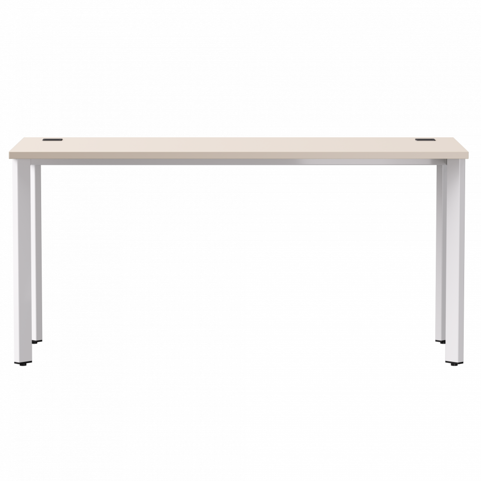 Стол прямой Everprof EVO (ЭВО) на металлокаркасе 1580х670х755 мм опоры 45гр Кашемир/Белый