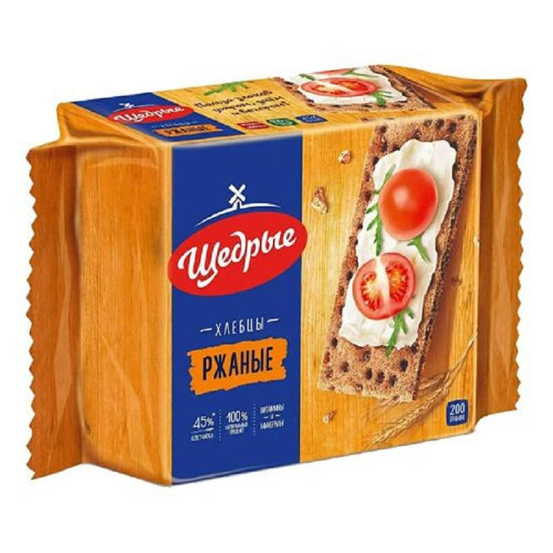 Хлебцы Щедрые ржаные, 200г