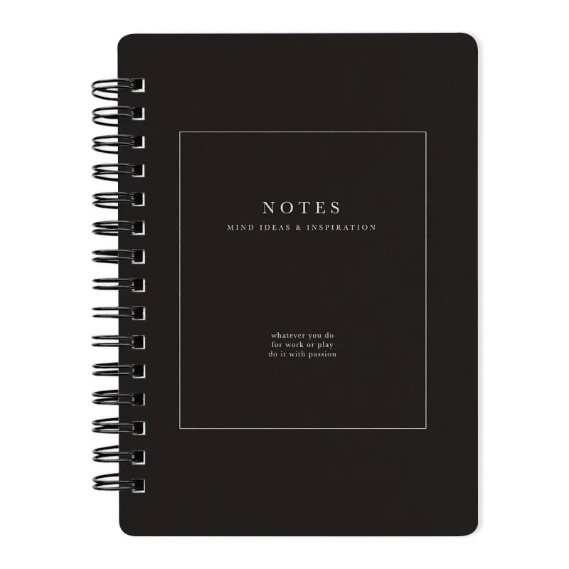 Блокнот 100х140мм 120л.клетка,спираль,Be Smart Notes черн,N3731