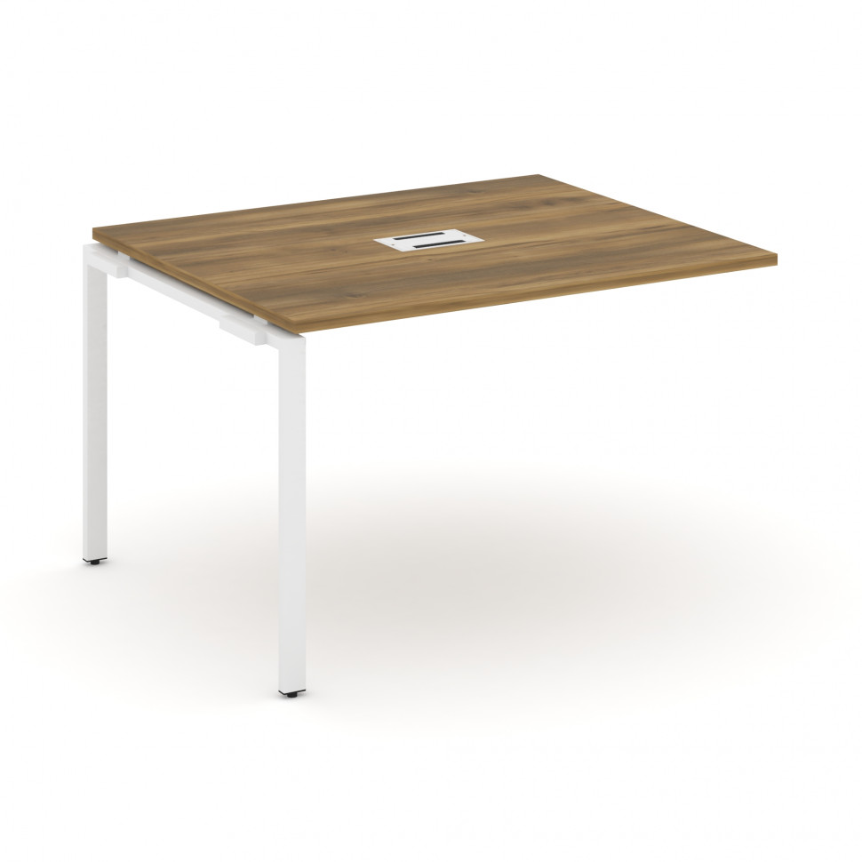 Concept Проходной наборный элемент переговорного стола CN.NPRG-012 Сандал Янтарный/Металл Белый 1180