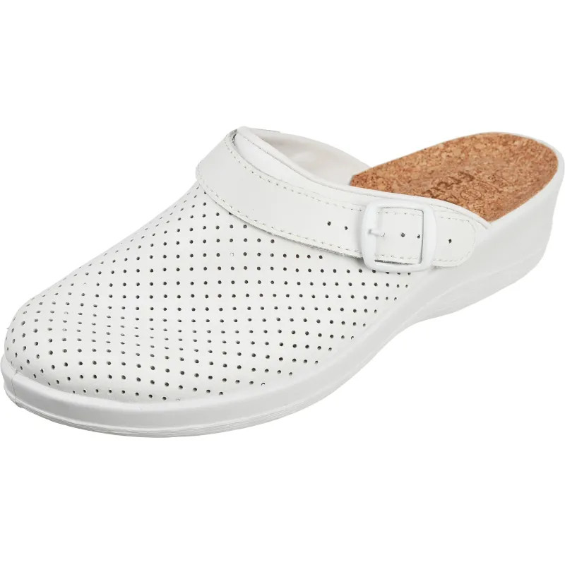 Сабо Лера жен.нат.кожа цв.белый, пробковая стелька (р.39) (69430108)