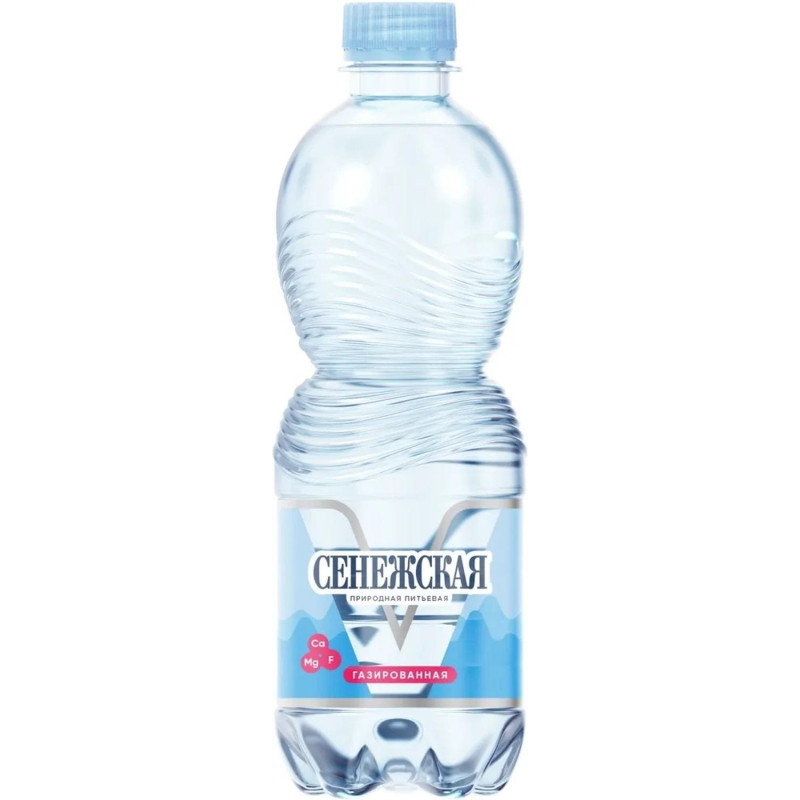 Вода питьевая природная Сенежская газированная 0,5 л