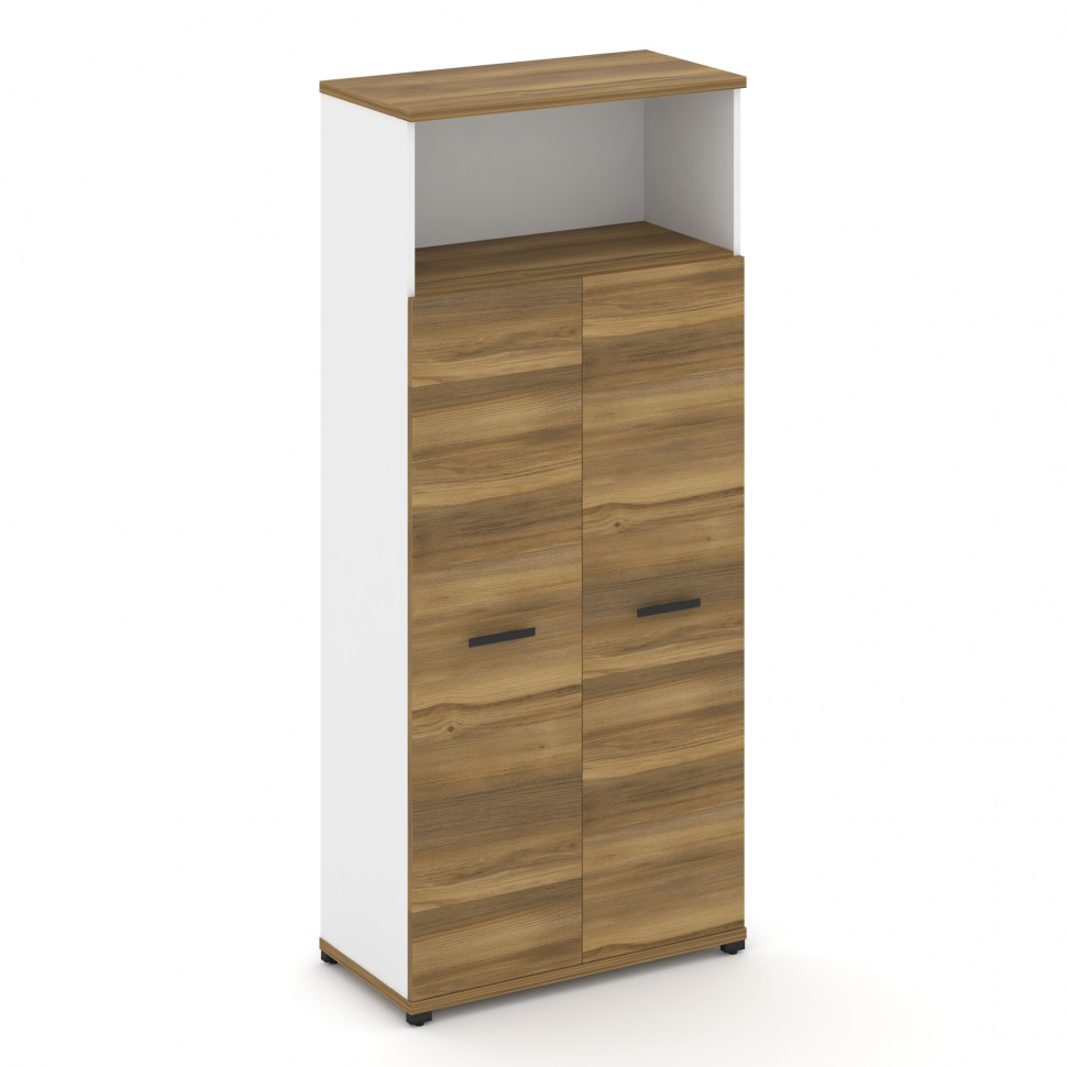 Concept Шкаф 1 широкая секция, 5 ниш CN.STS-516 B Сандал Янтарный/Белый Бриллиант/Металл Черный 836*