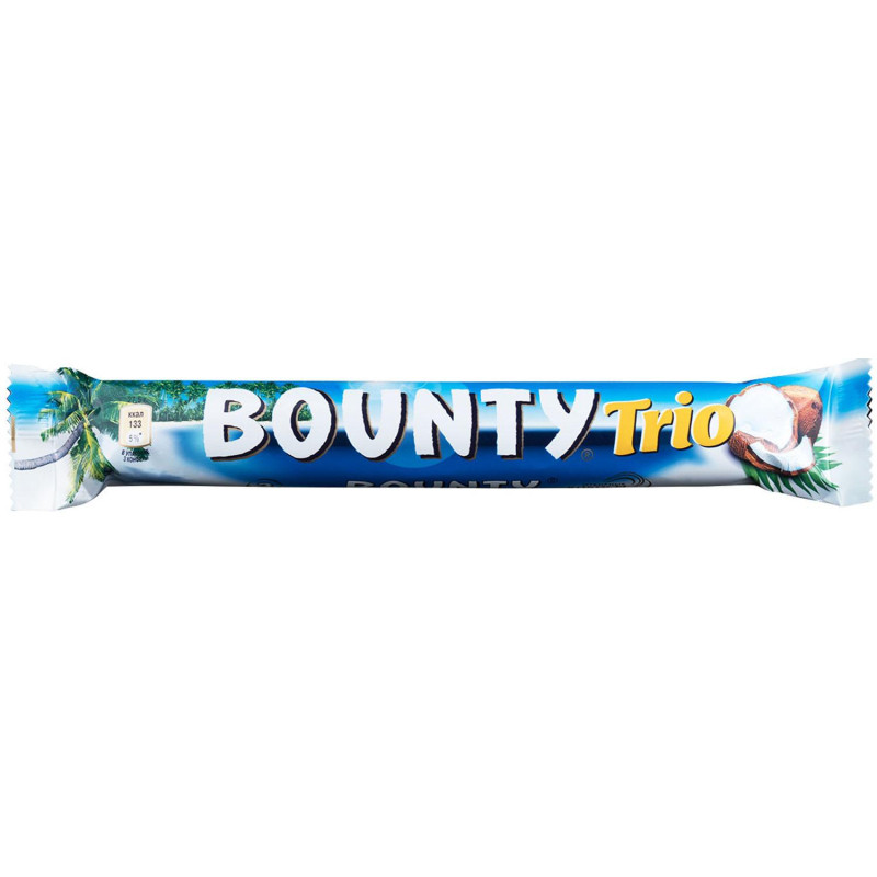 Шоколадный батончик Bounty трио 82,5г