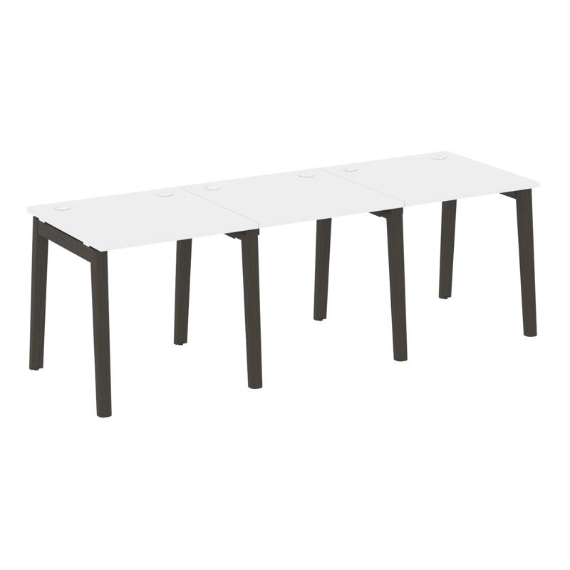 Onix Wood Рабочая станция OW.RS-3.0.8 Белый Бриллиант/Дуб Темный/Металл Антрацит 2340*800*750