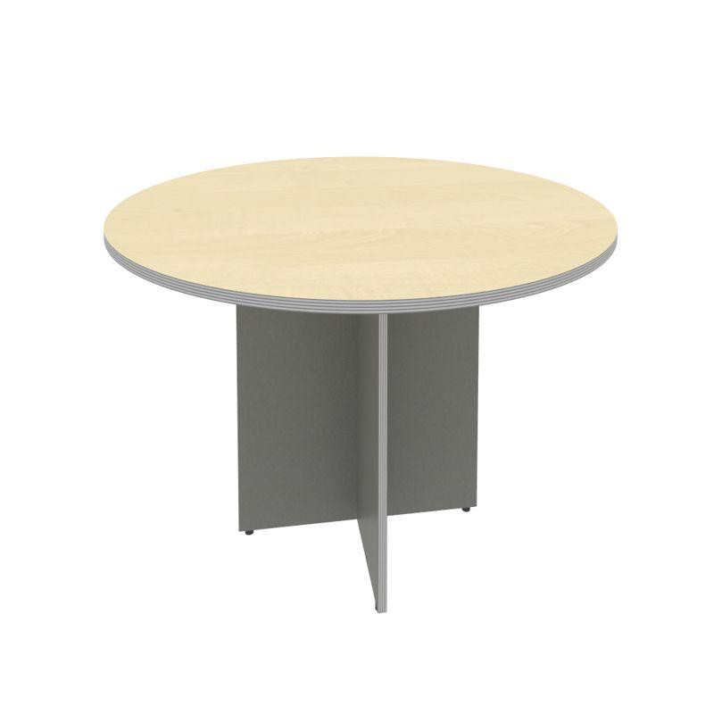 Riva Стол переговорный А.ПРГ-1 Клен Металлик NEW D=1100*750 Riva Стол переговорный А.ПРГ-1 Клен Металлик NEW D=1100*750