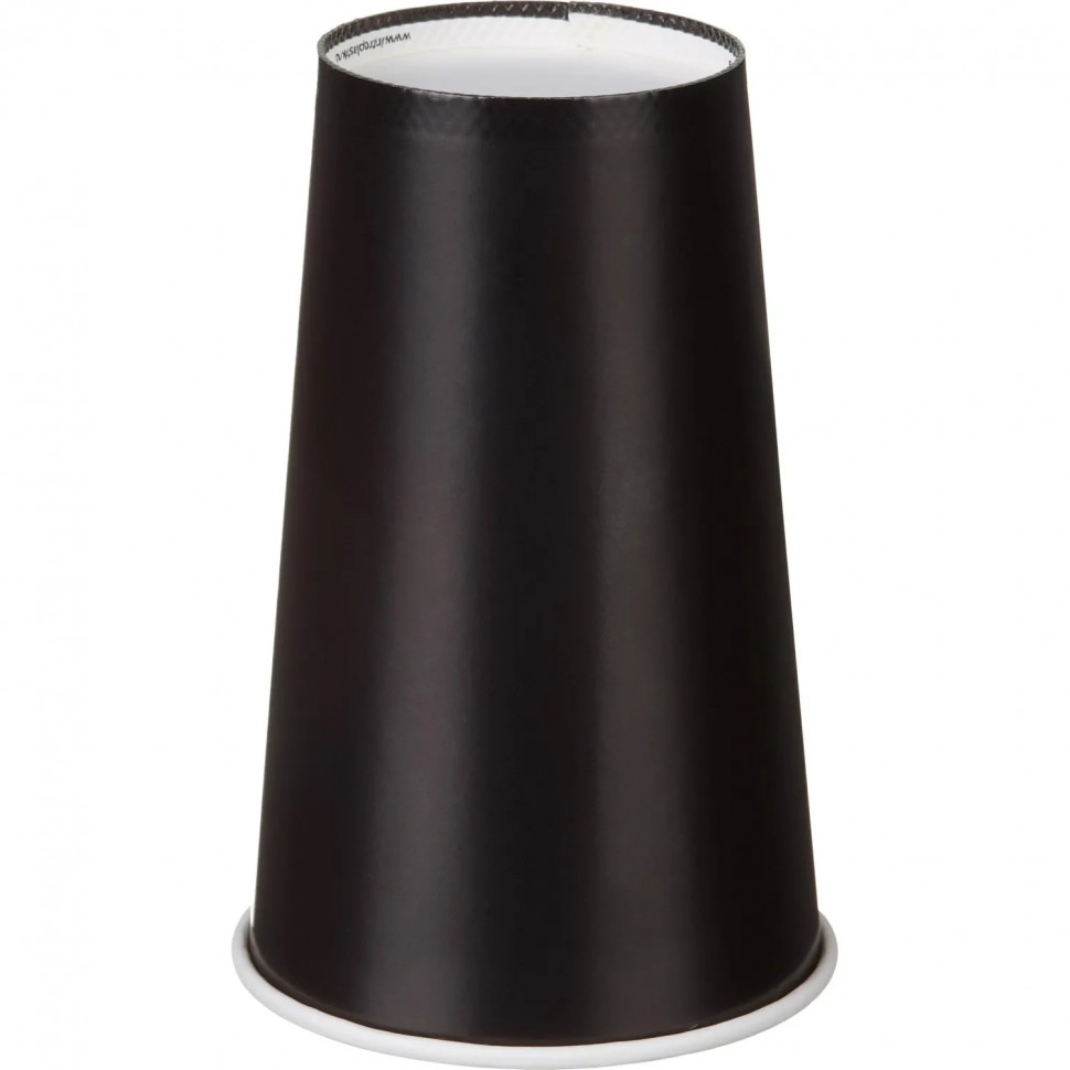 Стакан одноразовый бум. 1-сл 400мл 18OZ ЧЕРНЫЙ 1000шт/кор